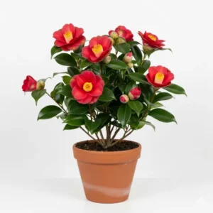 ভারতীয় লাল রঙের ক্যামেলিয়া ফুলের চারা - Camellia Plant (Indian Red) - অনলাইনে কিনুন